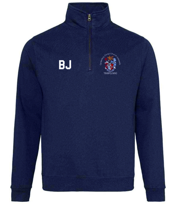 CCCU TRAMPOLINING 1/4 ZIP SWEATSHIRT