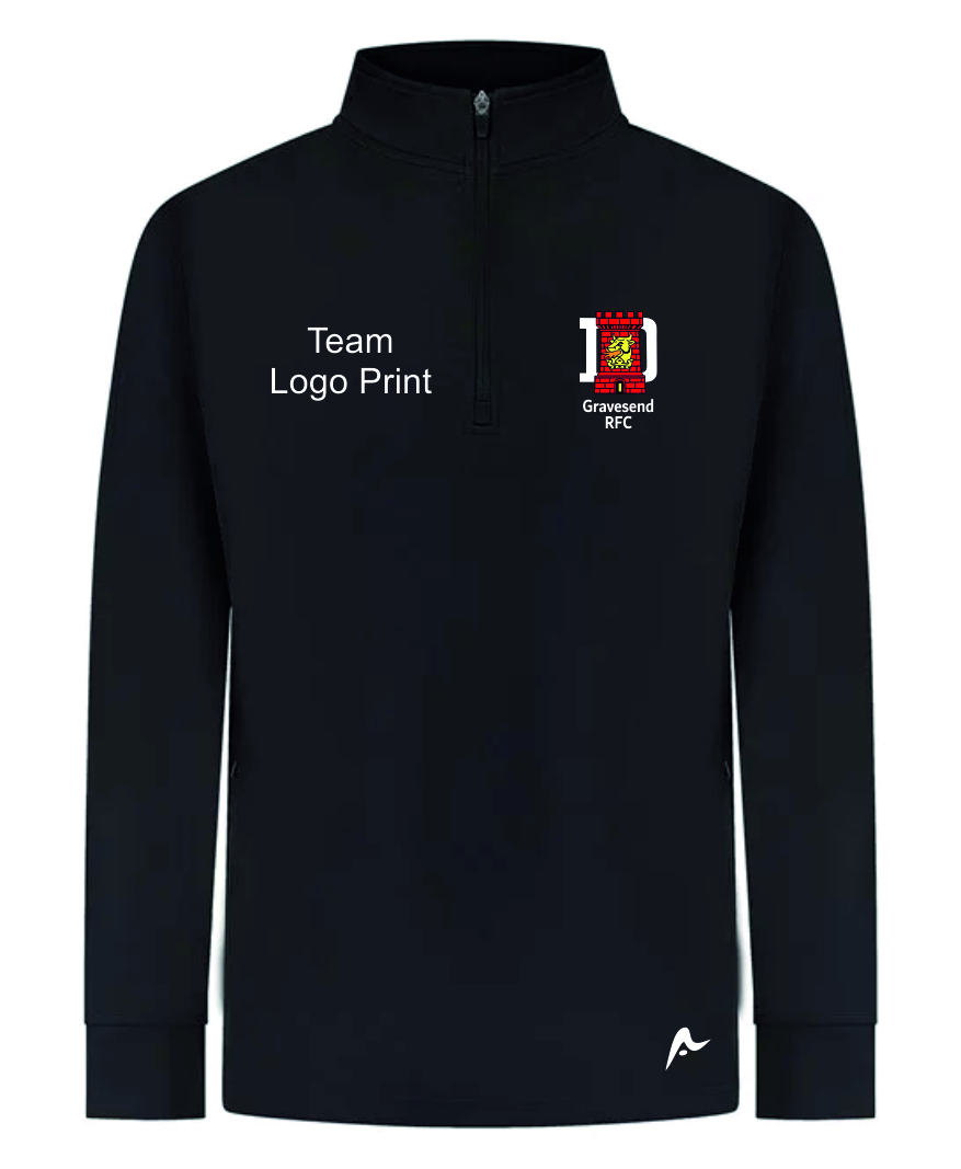 GRAVESEND RFC JNRS 1/4 ZIP MID