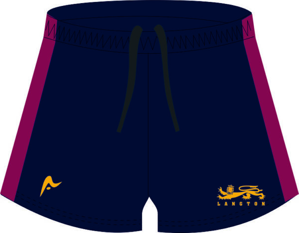 THE LANGTON GRAMMAR SCHOOL GIRLS RUGBY SHORTS
