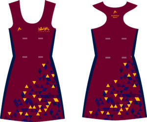 THE LANGTON GRAMMAR SCHOOL GIRLS NETBALL DRESS