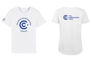 Collaboration Choir Glitter Fundraising Tshirt
