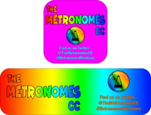 Metronomes CC Bat Stickers